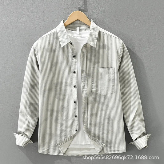 Camden Vertical Stripe Corduroy Shirt