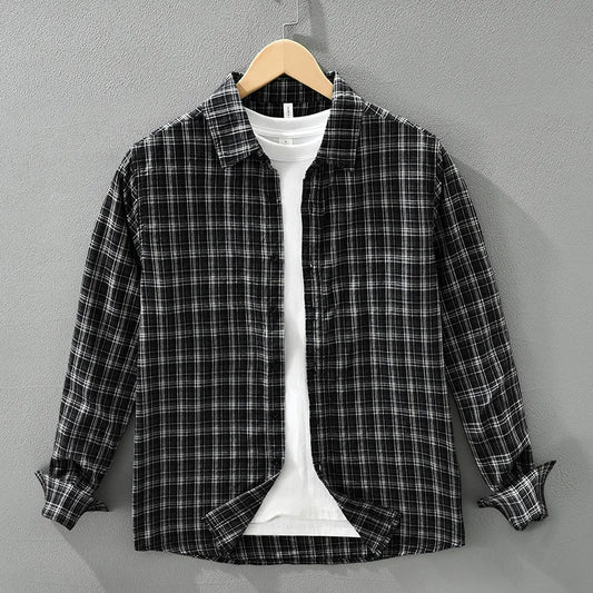 Pinstripe Cotton Blend Shirt