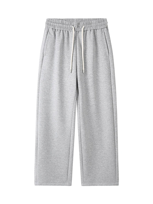 Heavy Cotton Loose Fit Straight-Leg Trousers