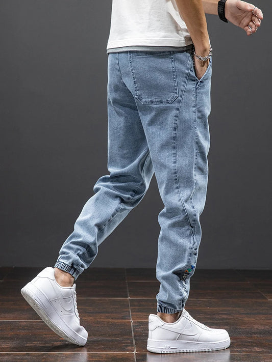 Men's Plus Size Jogger Jeans - Streetwear Baggy Fit (Up to 8XL)