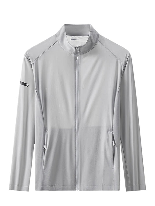 Chaqueta de protección solar UPF 40+ para hombre de tallas grandes - Ultrafina y transpirable (hasta 8XL)