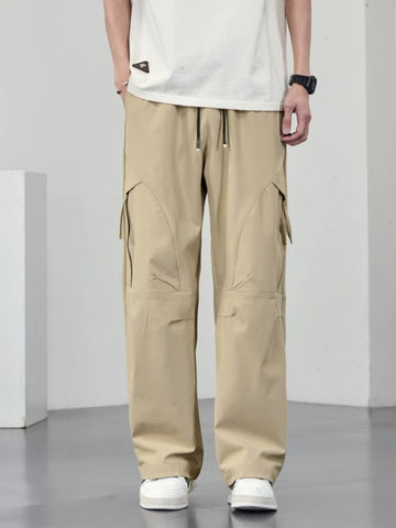 Men's Plus Size Ice Silk Cooling Cargo Pants - Quick Dry & Loose Fit (6XL-8XL)