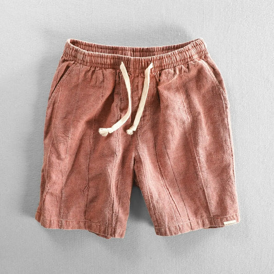 Kent Textured Cotton Corduroy Shorts