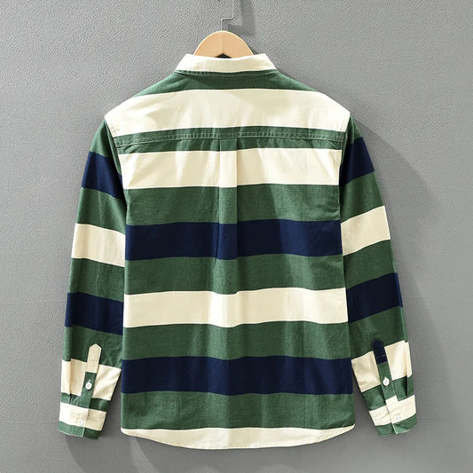 Micro-Grid Flannel Overshirt