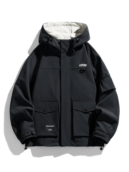 Tech-Utility Hooded Field Jacket