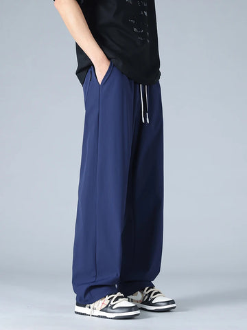 Pantalones deportivos ligeros de verano para tallas grandes y altas - Pantalones rectos refrescantes