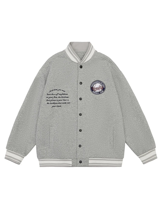 Collegiate Appliqué Varsity Bomber Jacket