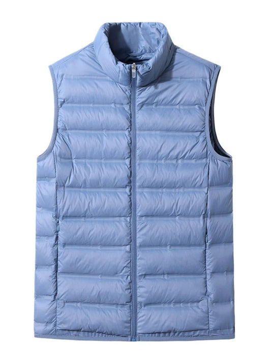 Men's Plus Size Ultra-Light Down Vest - 90% Duck Down Puffer Gilet (Up to 8XL)